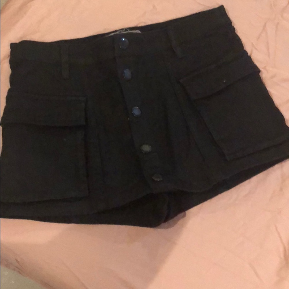 Free people black  mini short/skirt